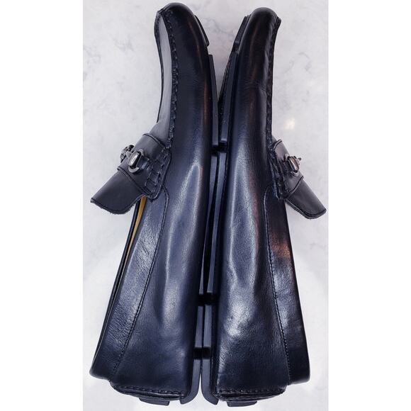 COLE HAAN Driver Moccasins Horse Bit Loafers Black Leather Men's Size 11M ~ VGUC - Picture 11 of 14